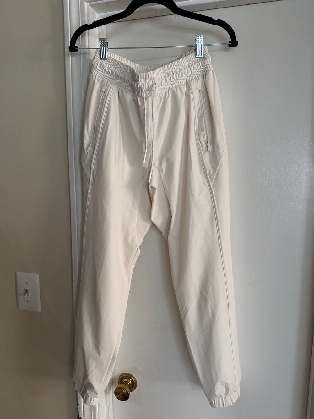 all in motion Cream Drawstring Track Joggers